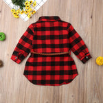 0-5T Christmas Toddler Red Plaid Dress