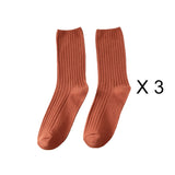 3 Pairs Casual Cotton Long Sock