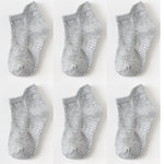 6 Pairs Sock With Rubber Grips