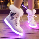 LED Glowing Keep Warm Shoes