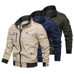 Bomber Jacket Men Fashion Casual Windbreaker Jacket Coat Men 2022 Spring Autumn New Hot Outwear Stand Slim Military Jacket Mens