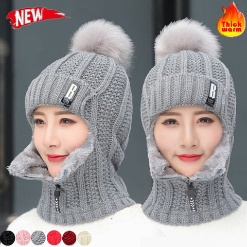 Wool Knitted Windproof Beanie