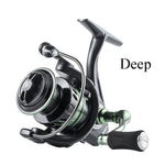 LINNHUE Fishing Reel FD1000-7000 Spinning Reel Double Handle Grip Deep Shallow Spool Max Drag 10KG Reel Fishing Accessories