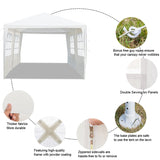 Gazebo Canopy Pavilion w/Removable Enclosure Sidewalls